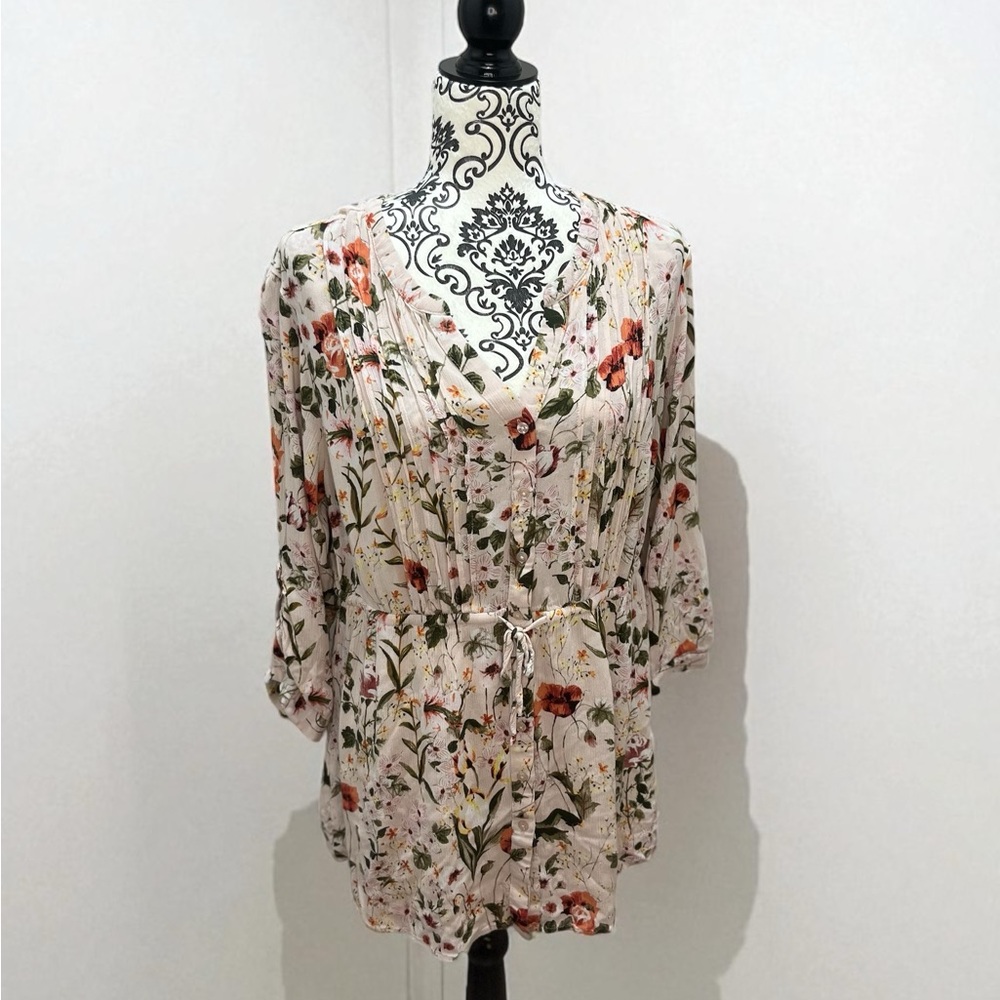 🌸 Hilary Radley Floral Blouse - Size xxl